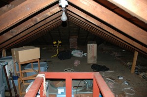 Attic as it was when I got the house